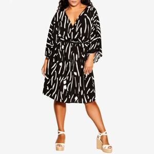 Loralette Dress to the Max Midi Dress Challis Pockets Size 14 16 NWT Flounce Hem